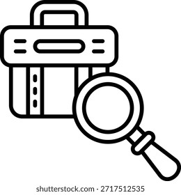 Icono de Vector de búsqueda de empleo. Se puede utilizar para aplicaciones de impresión, móviles y de Web.