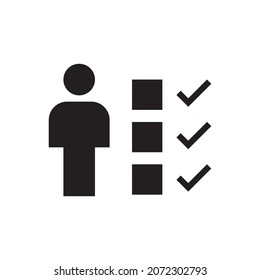 job search vector icon design template