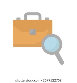 Job Search Vector Icon which can easily modify or edit
