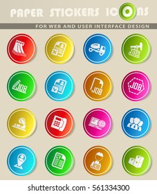 job search vector icons for user interface design