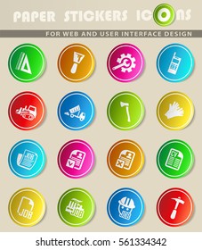 job search vector icons for user interface design