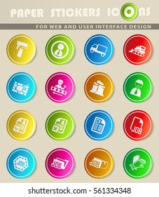 job search vector icons for user interface design