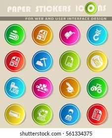 job search vector icons for user interface design