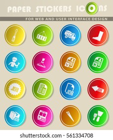 job search vector icons for user interface design