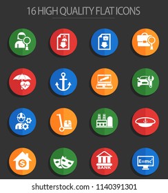 job search vector icons for web and user interface design