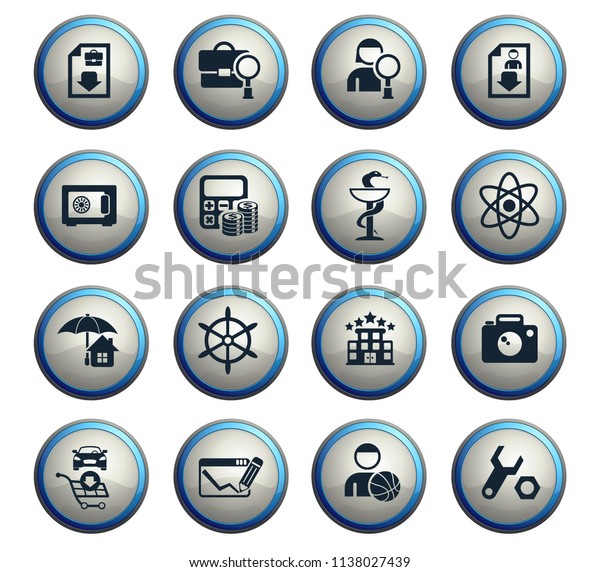 job\
search vector icons for web and user interface\
design