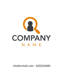 job search vector logo icon illustration
