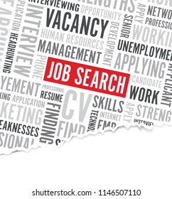 job search word background