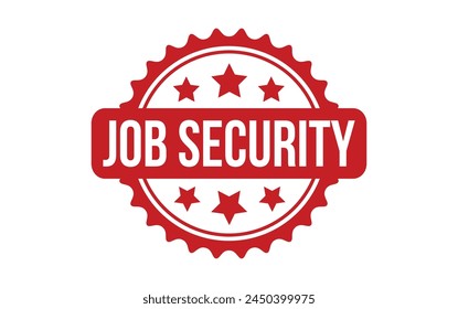 Job Security rubber grunge stamp seal vector