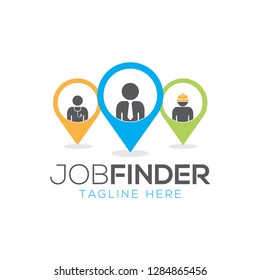 job seeker, finder, staffing logo