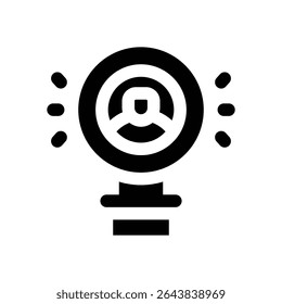 job seeker glyph icon. Strong and solid vector icon for websites, mobile interfaces, presentations, and visual branding. High quality and easy to edit.