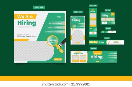 Job Seeker Hiring Poster Template Design