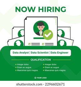 job seeker hiring poster template design