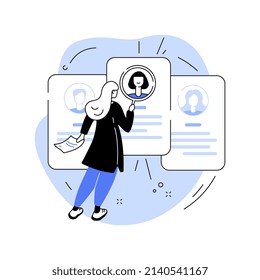 Buscadores de empleo abstracta ilustración vectorial de concepto. 