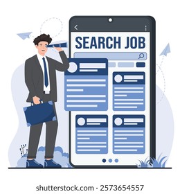 job seekers online vacancy, submit CV resume, and find ideal recruitment concept opportunities