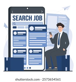 job seekers online vacancy, submit CV resume, and find ideal recruitment concept opportunities