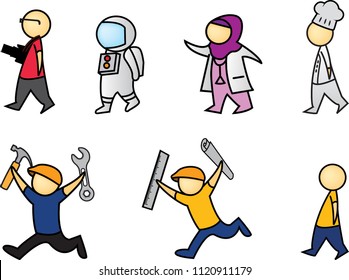 Job Seeking Characters