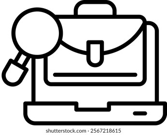 Job Seeking Icon Element For Design