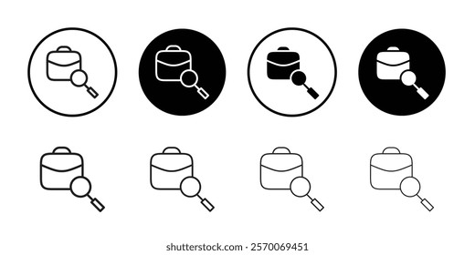 Job Seeking Icon Outline vector for web ui