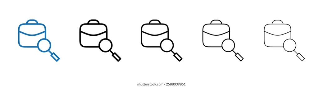 Job Seeking Icon Outline vector logo for web ui