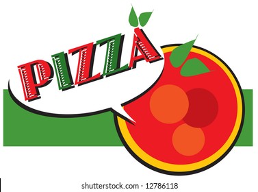 job series -  pizza logo