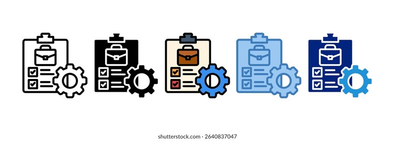 Job Sheet Icon Element For Design