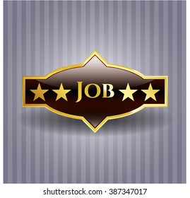 Emblema brillante de empleo