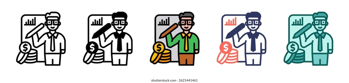 Job Skills Icon Multiple Vector Illustration