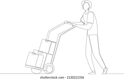 The job of someone who is arranging and arranging things. Microeconomics and macroeconomics. Vector illustration.
