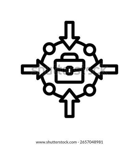Job Specific Icon Outline Vector Illustration