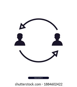 Job Switch vector icon, Job Switch Vector illustration