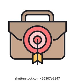 Elemento de icono de destino de trabajo para diseño
