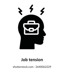 Job tension Vector Icon which can easily modify or edit
