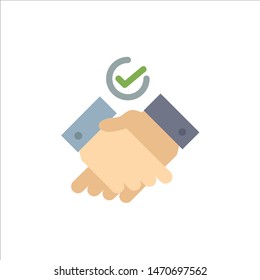 Job, Themes, Work  Flat Color Icon. Vector icon banner Template. Vector Icon Template background