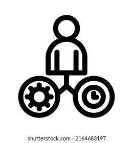 job time icon or logo isolated sign symbol vector illustration - high quality black style vector icons
