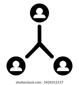 Job transfer vector icon on white background. Group of People and Switch Arrows vector icon in meaning Job Rotation. Person in a circle