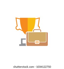 Job Trophy Logo Icon Design