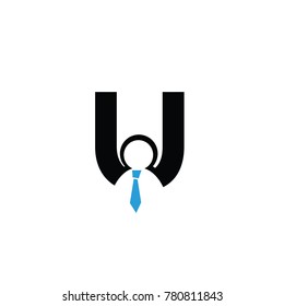 JOB  u FONT LOGO FLAT VECTOR TEMPLATE
