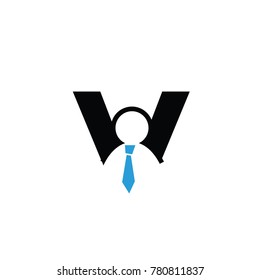 JOB v FONT LOGO FLAT VECTOR TEMPLATE