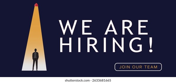 Job vacancy banner design. We are hiring - join our team
