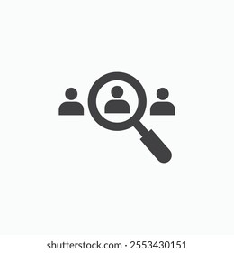 Job vacancy black solid vecor icon