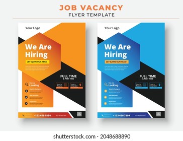 Template für Job Vacancy Flyer, wir mieten Job Flyer Template