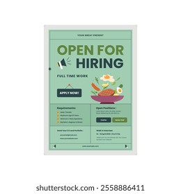 Job Vacancy Flyer Template, We are Hiring job Flyer Template