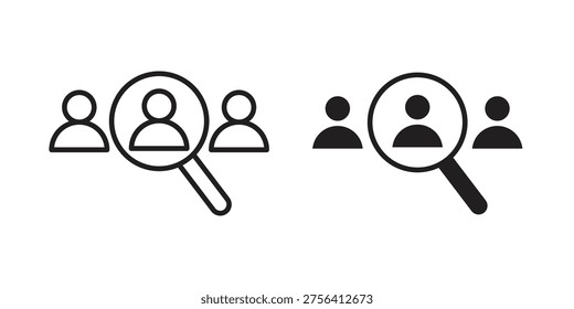 job vacancy icon collection. Vector design pack