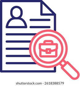Job Vacancy Icon Color Vector Illustration