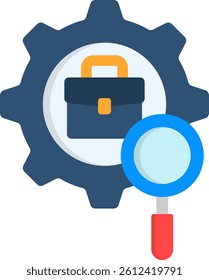 Job Vacancy Icon Flat Vector Illustration