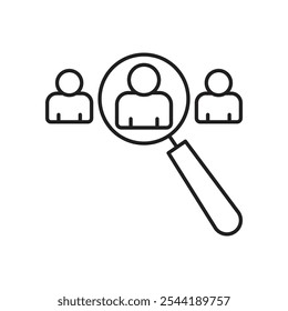 Icono de la vacante del trabajo. Icono aislado del Vector.