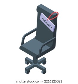 Job vacancy icon isometric vector. Work search. Seek employee
