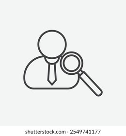 Conjunto de iconos de vacantes de empleo. Ilustración vectorial.