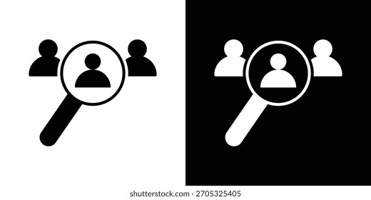 Icono de vacante de trabajo, estilo plano simple. para diseños ui o ux